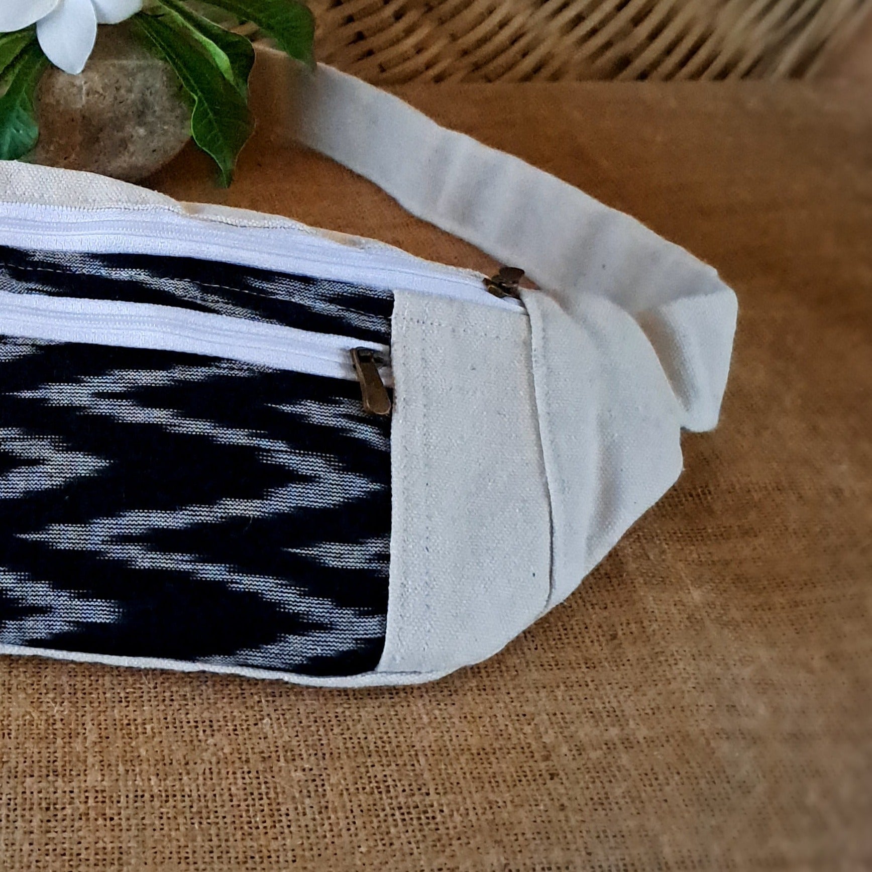 odisha ikat handloom muslin fanny pack 