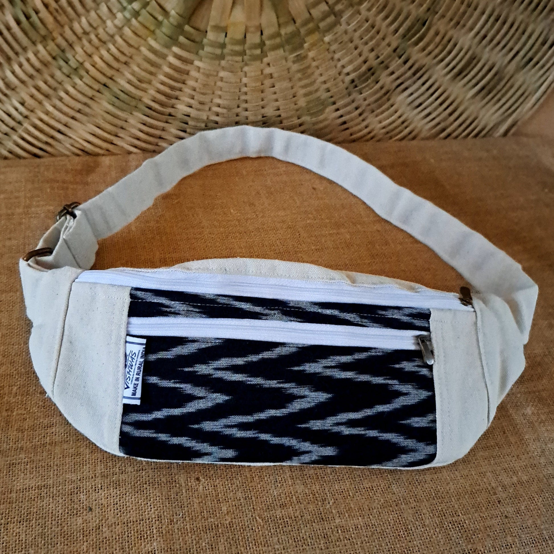 Odisha ikat handloom muslin fanny pack